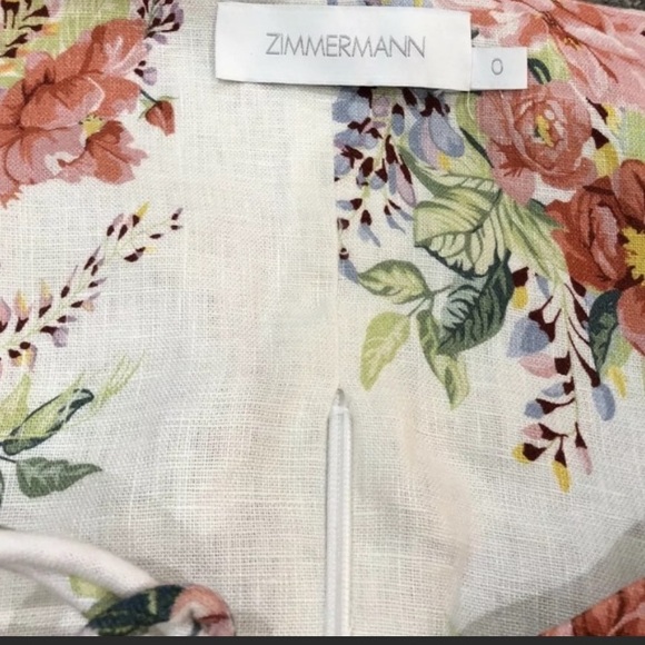 Zimmermann bellitude floral crop top size 0 - Picture 5 of 6